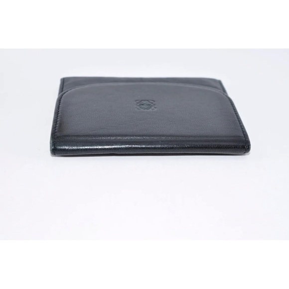 LOEWE Anagram Card Case Leather Black Used Authentic EUC - Picture 6 of 8